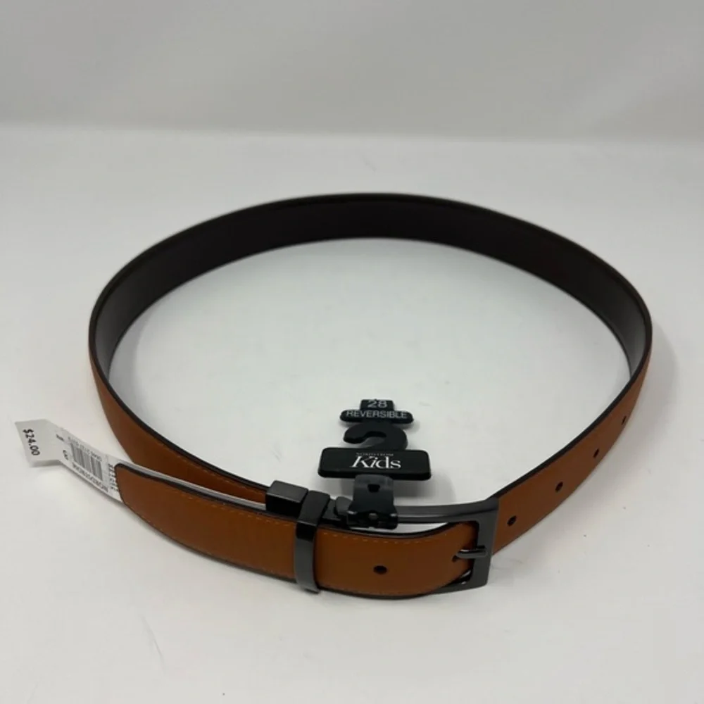 Nordstrom Kids Tan and Brown Reversible Belt NWT | Size 28
